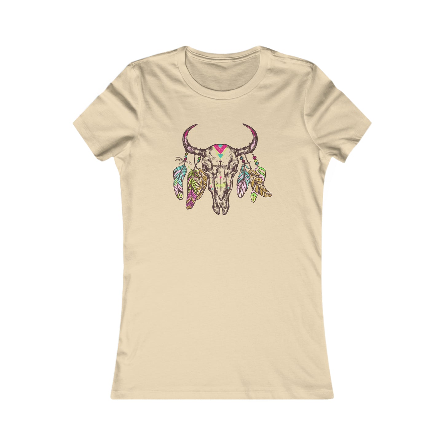 BOHO T-Shirt For Bohemian T Shirt For Steer TShirt For Skull Shirt For Woman Tee For Girl Gift