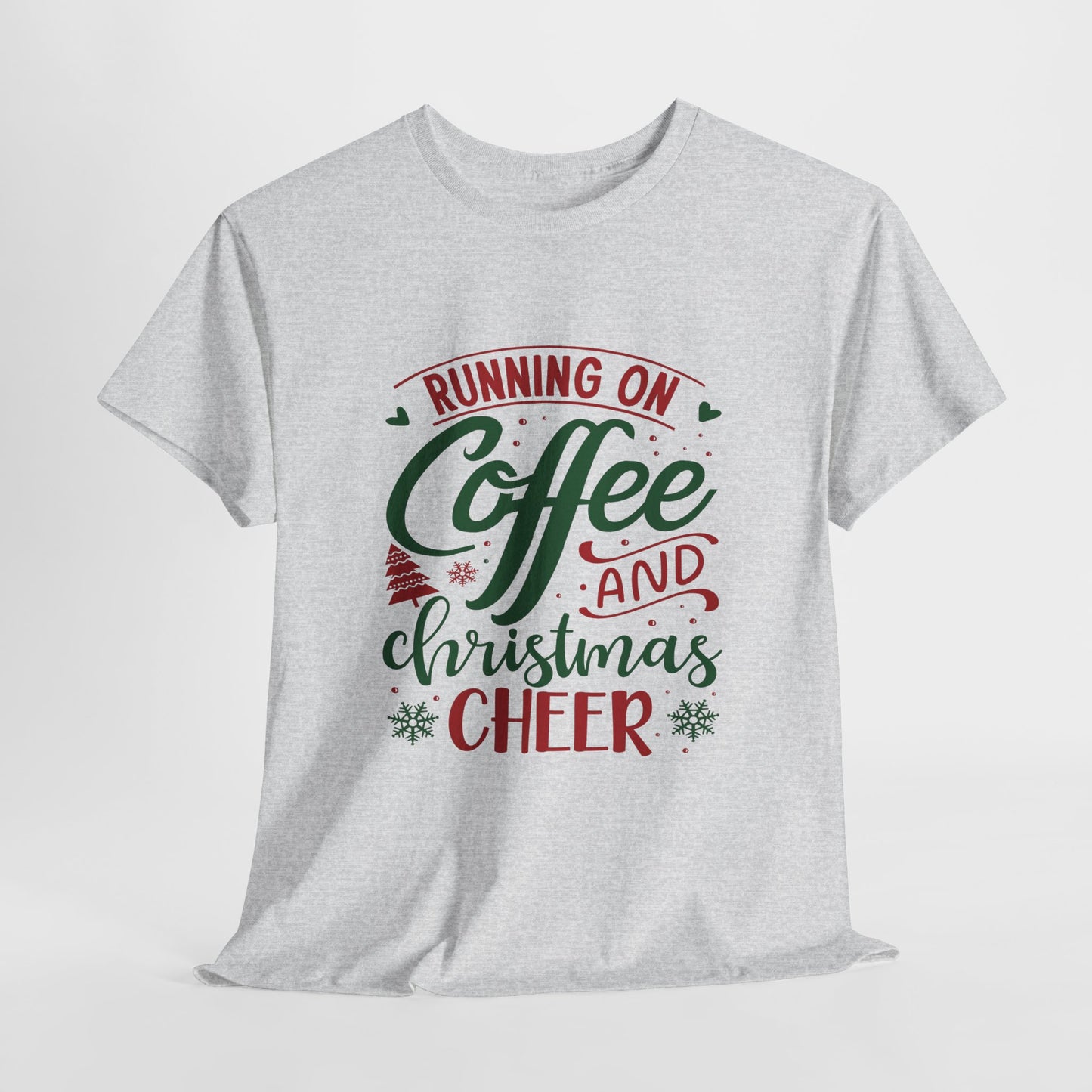 Christmas Cheer T-Shirt For Holiday Coffee TShirt For Festive Party T Shirt For Winter Vibes Gift