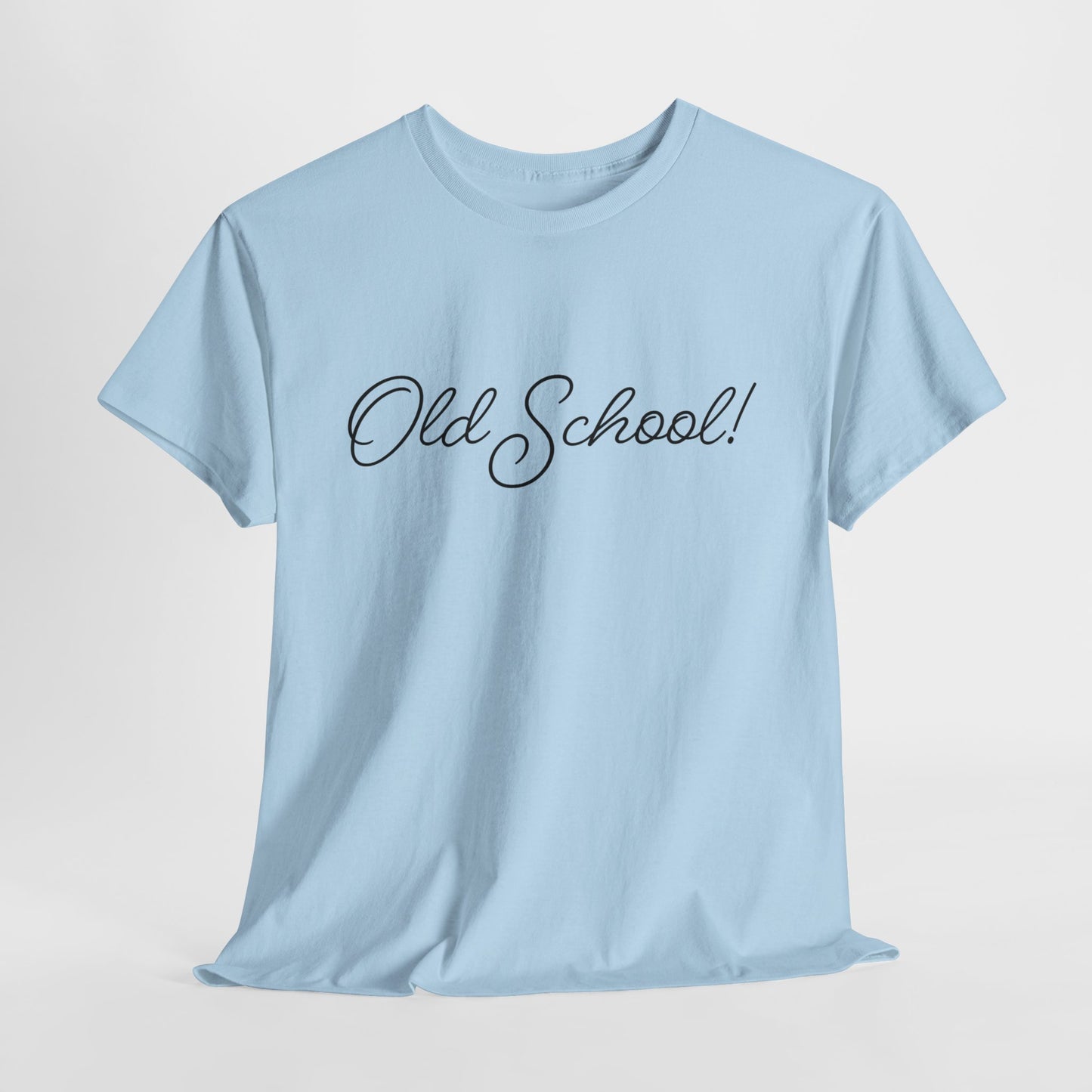 Old School T-Shirt For Retro TShirt For Smart People T Shirt For Baby Boomer T Shirt With Cursive Shirt For Education Gift