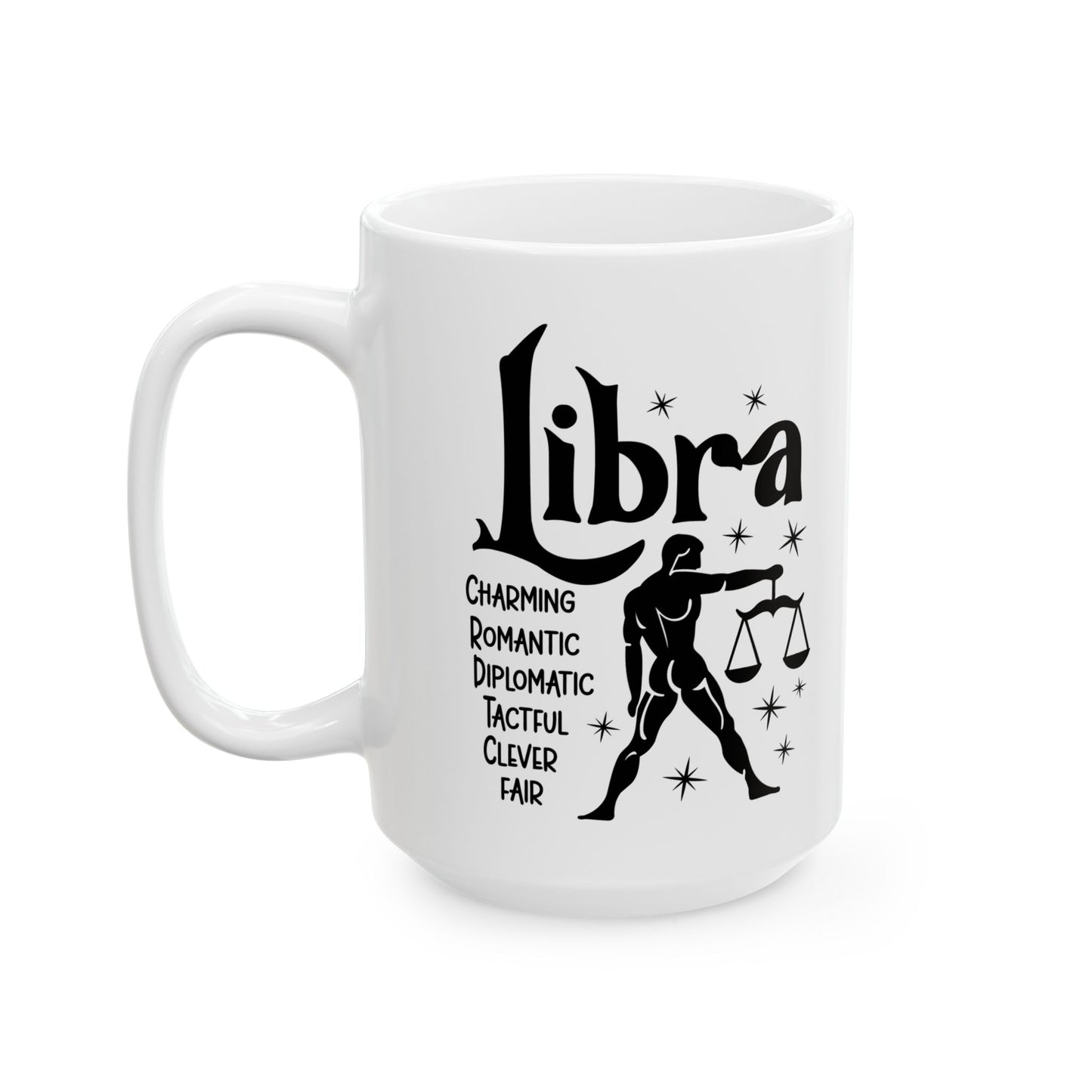 Libra Ceramic Mug For Zodiac Coffee Cup For Astrology Birthday Gift Idea