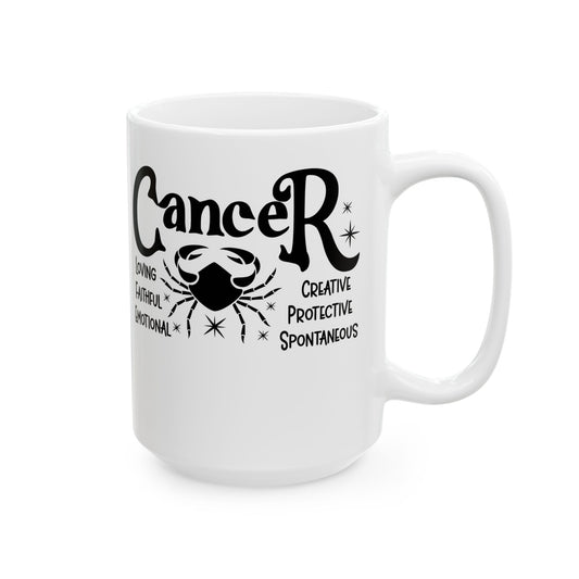 Cancer Ceramic Mug For Zodiac Coffee Cup For Astrology Birthday Gift Idea