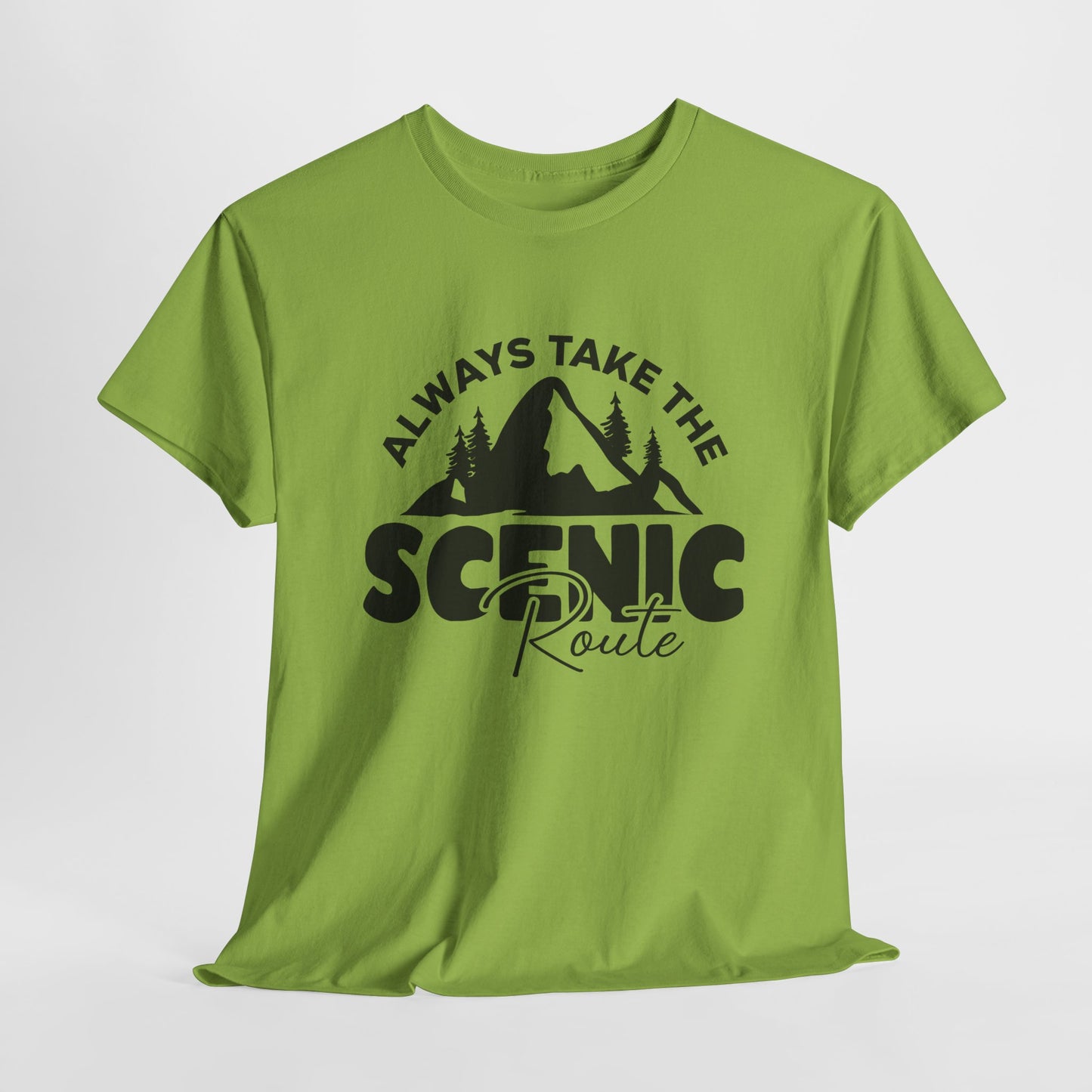 Scenic Route T-Shirt For Adventure TShirt For Great Outdoors T Shirt For Mountains Tee