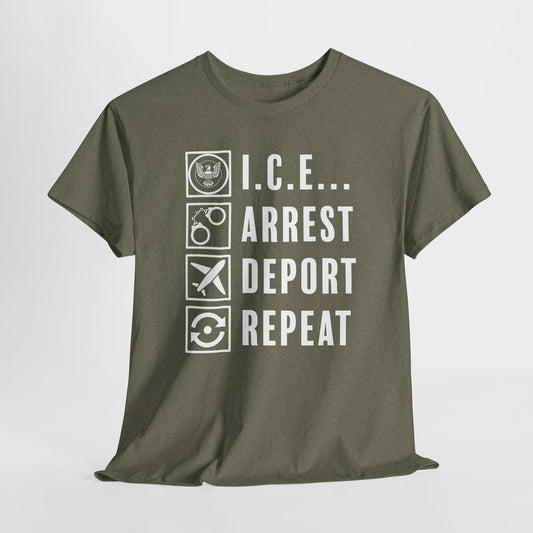 I.C.E. T-Shirt For Deportation T Shirt For Homeland Security TShirt