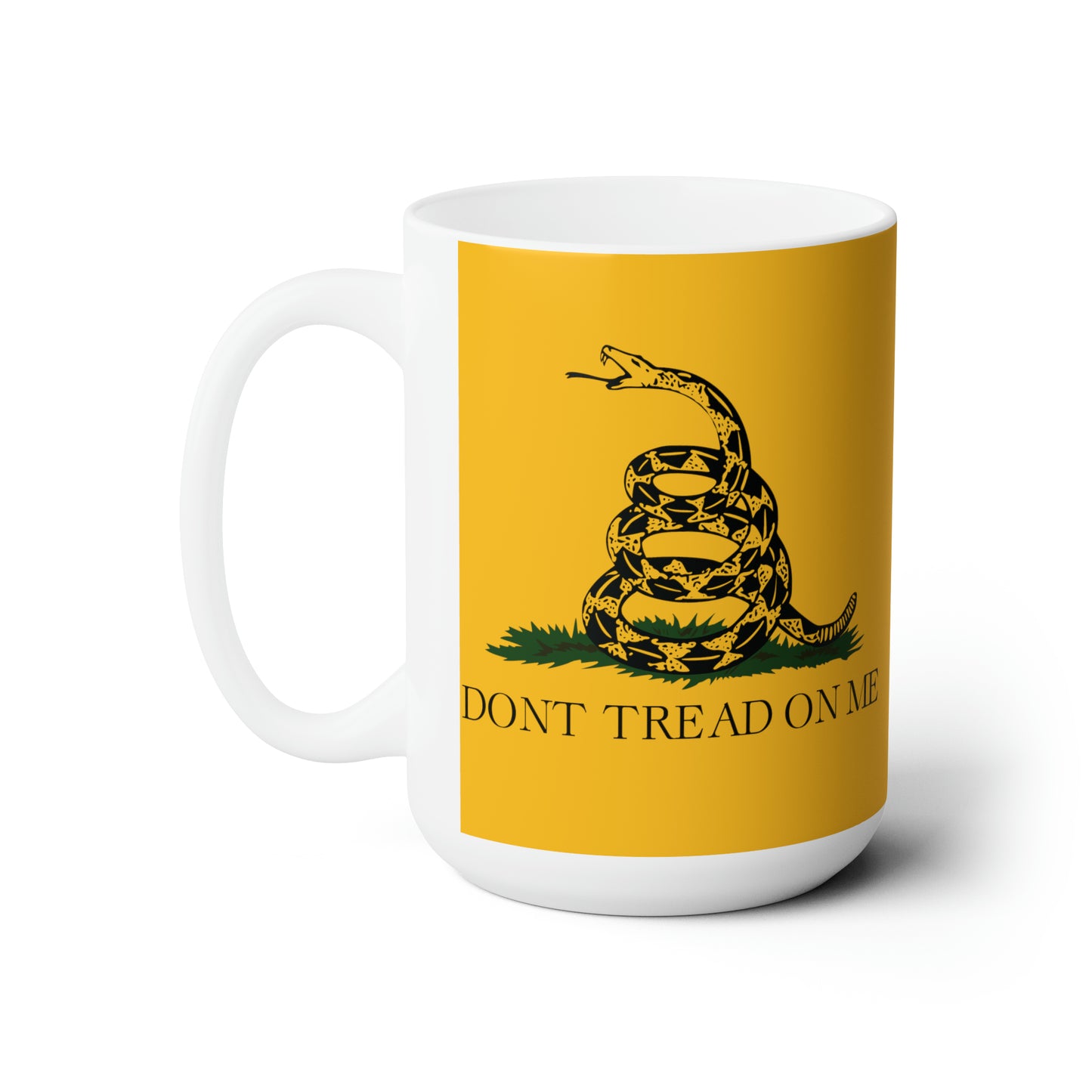 Gadsden Flag Coffee Mug For Don't Tread On Me Hot Tea Cup For Conservative Gift