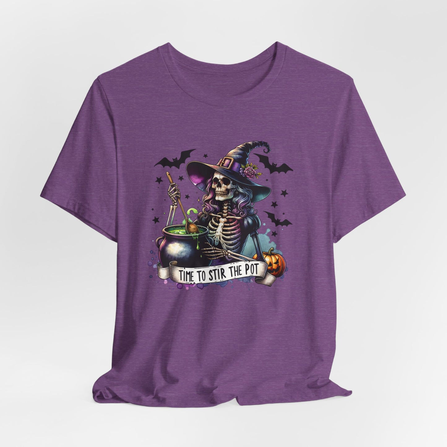 Time to Stir the Pot Witch T-Shirt - Funny Halloween Tee