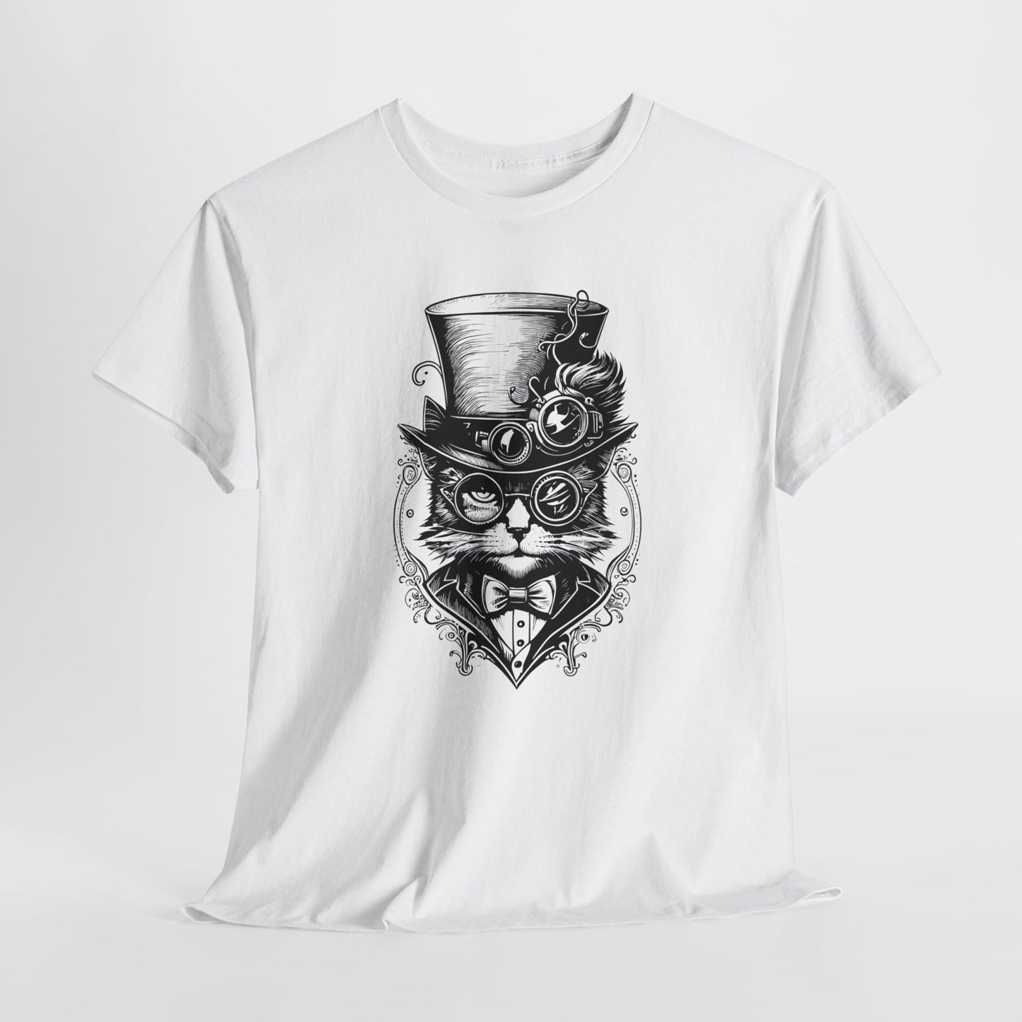 Steampunk T-Shirt For Tom Cat Shirt For Retro TShirt For Victorian T Shirt For Wild West T Shirt For Science Fiction Gift