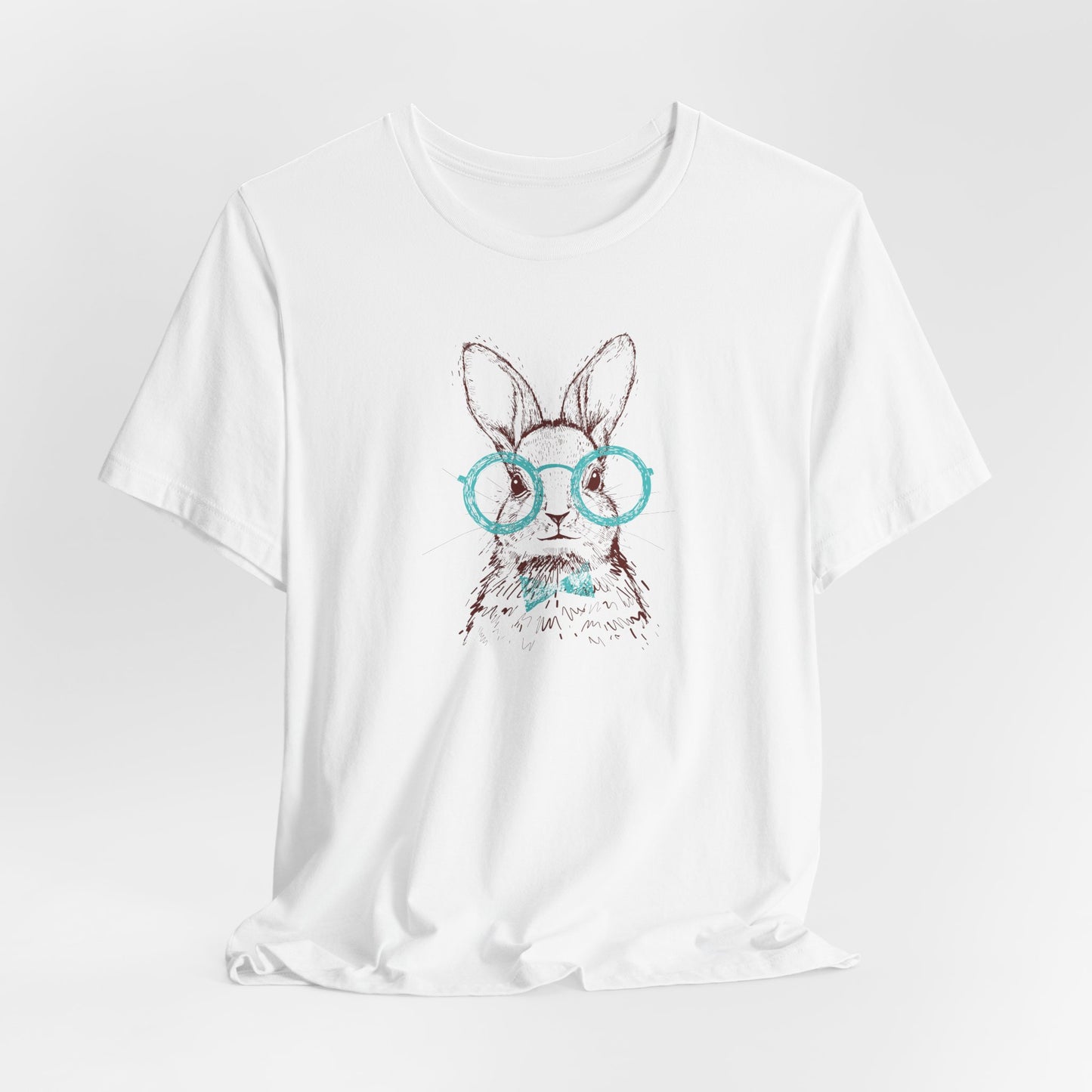 Hipster Bunny T-Shirt For Easter T Shirt For Cute Rabbit T Shirt