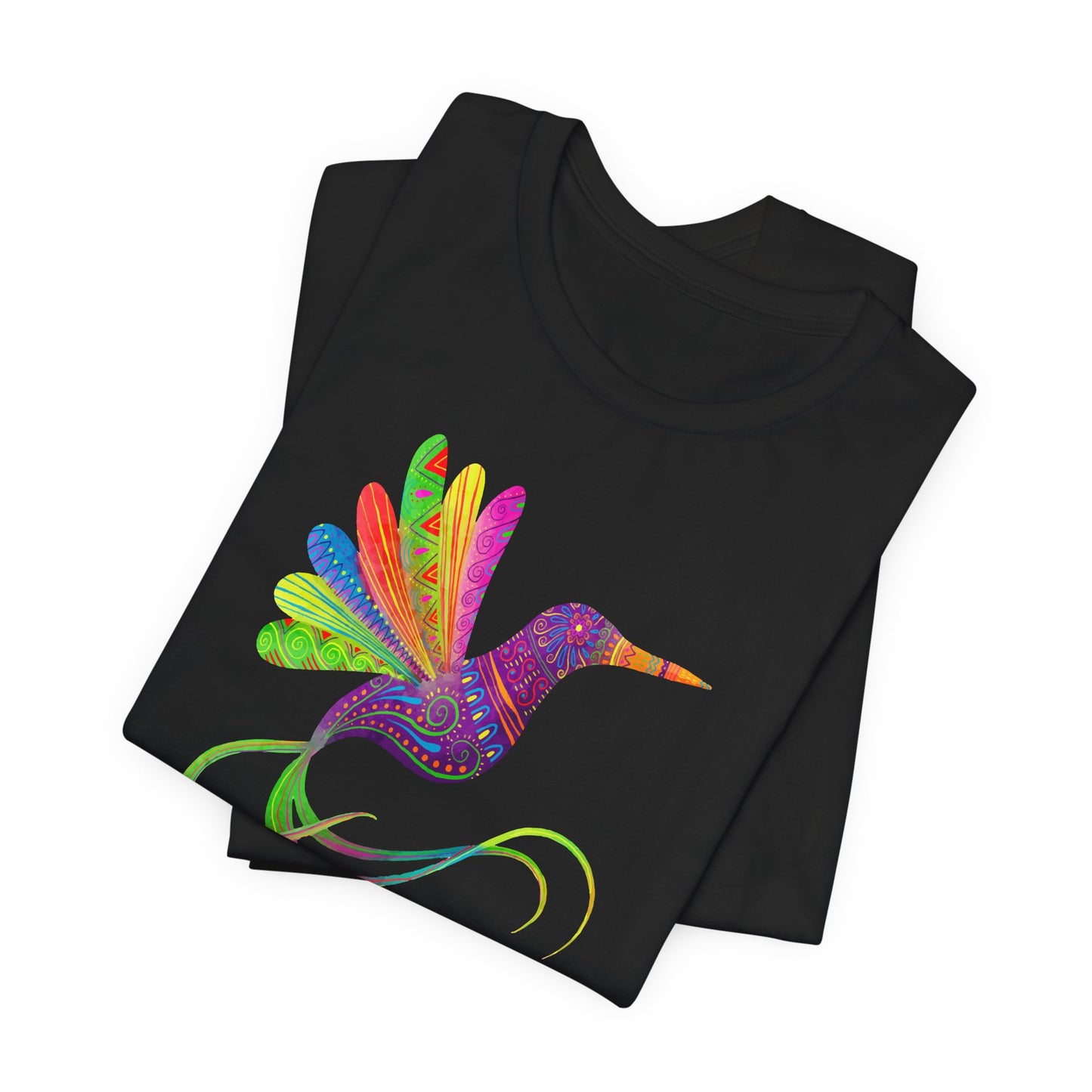 Hummingbird T-Shirt For Mexico Art T Shirt For Watercolor Bird Print TShirt For Cinco de Mayo