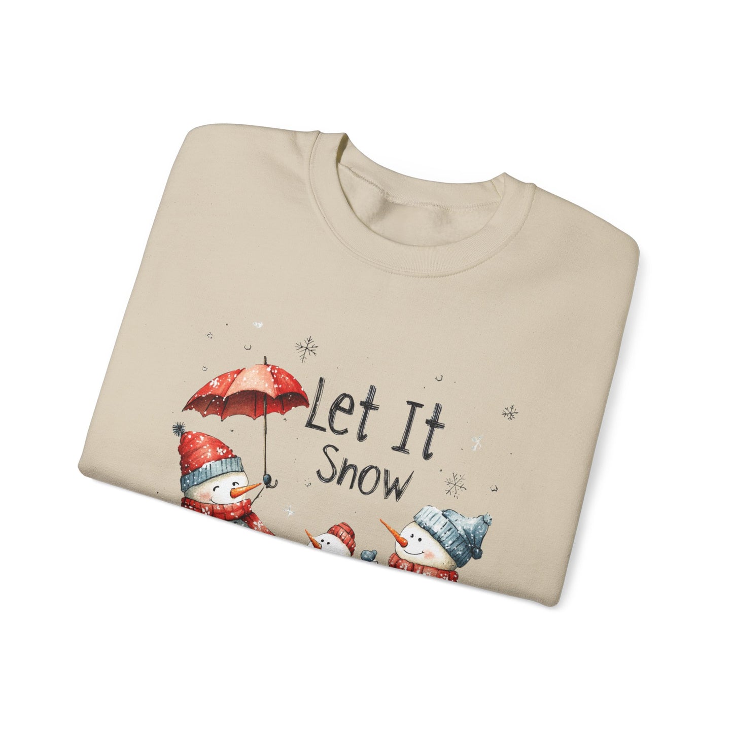 Snowman Sweatshirt For Let It Snow Christmas Shirt