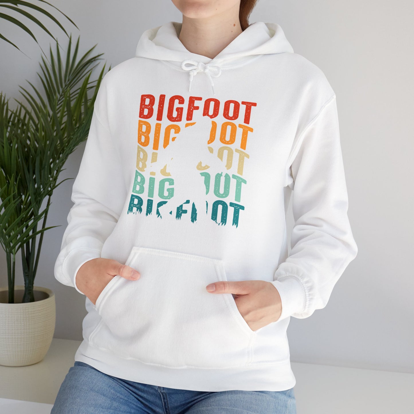 Bigfoot Hooded Sweatshirt For Yeti Hiker For Sasquatch Lovers Hoodie