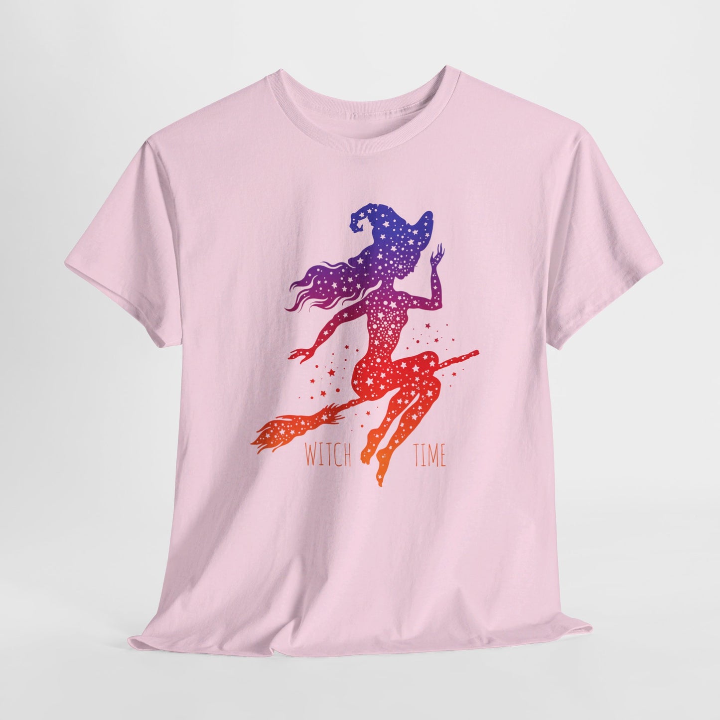 Witch T-Shirt For Cute Halloween T Shirt For Colorful Broom Rider TShirt