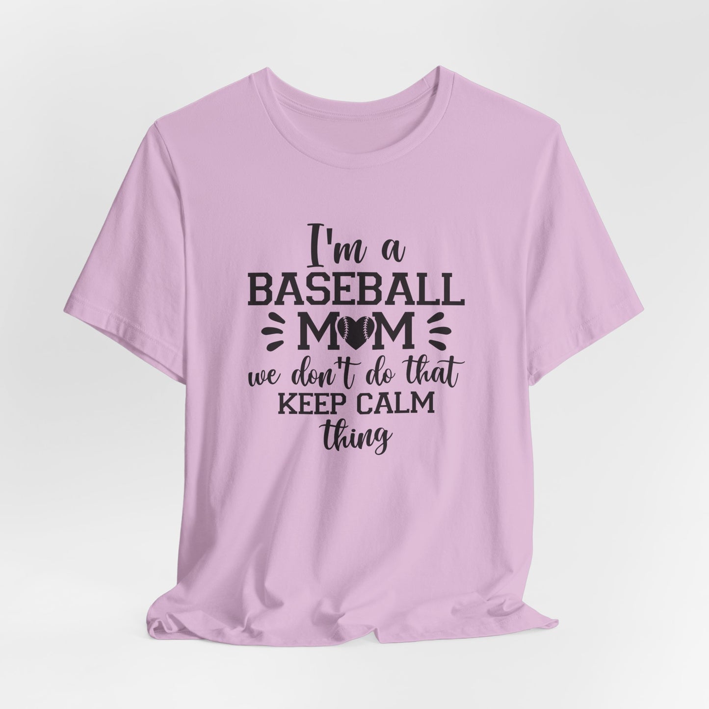 Baseball Mom T-Shirt For Keep Calm TShirt For School Sports Fan T Shirt