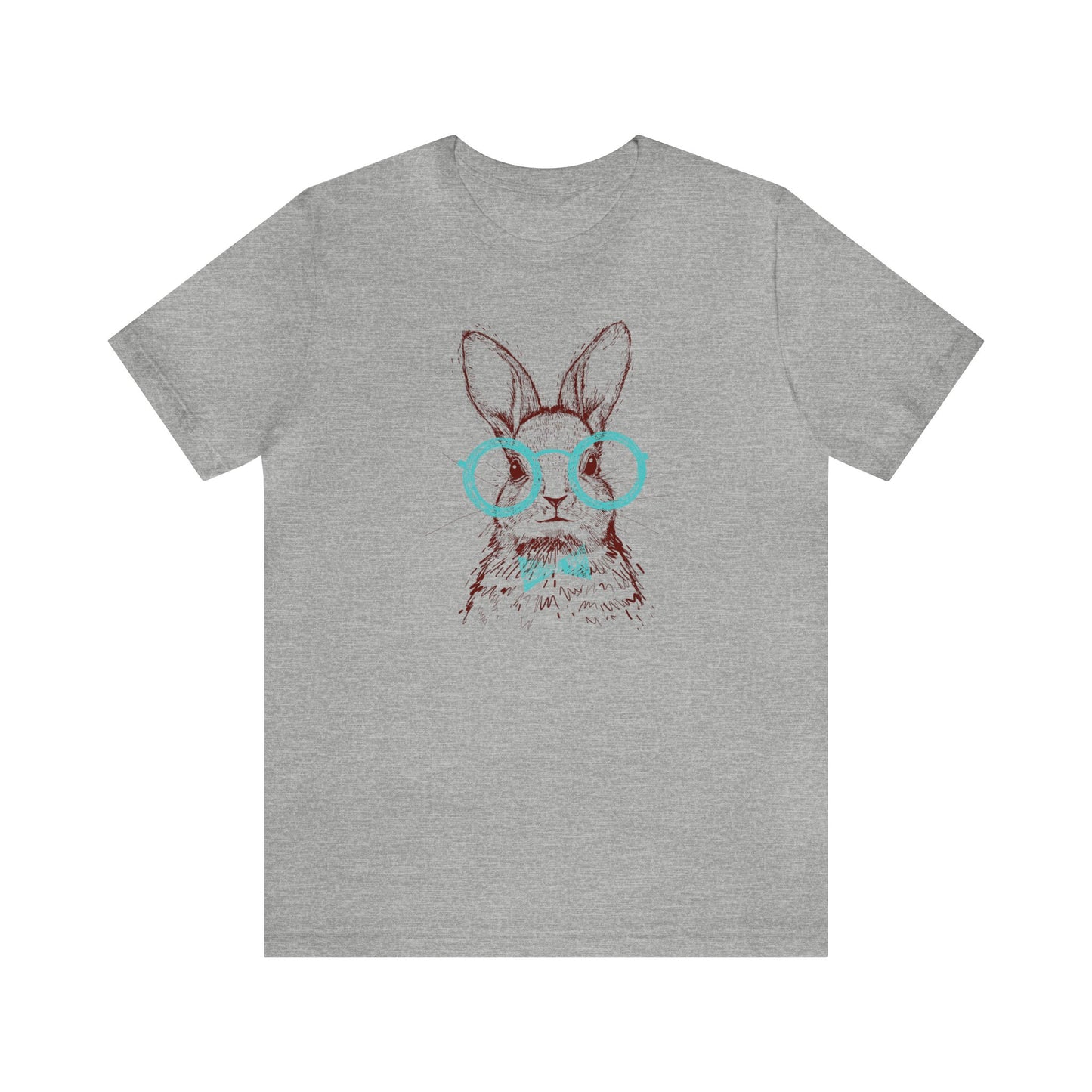 Hipster Bunny T-Shirt For Easter T Shirt For Cute Rabbit T Shirt