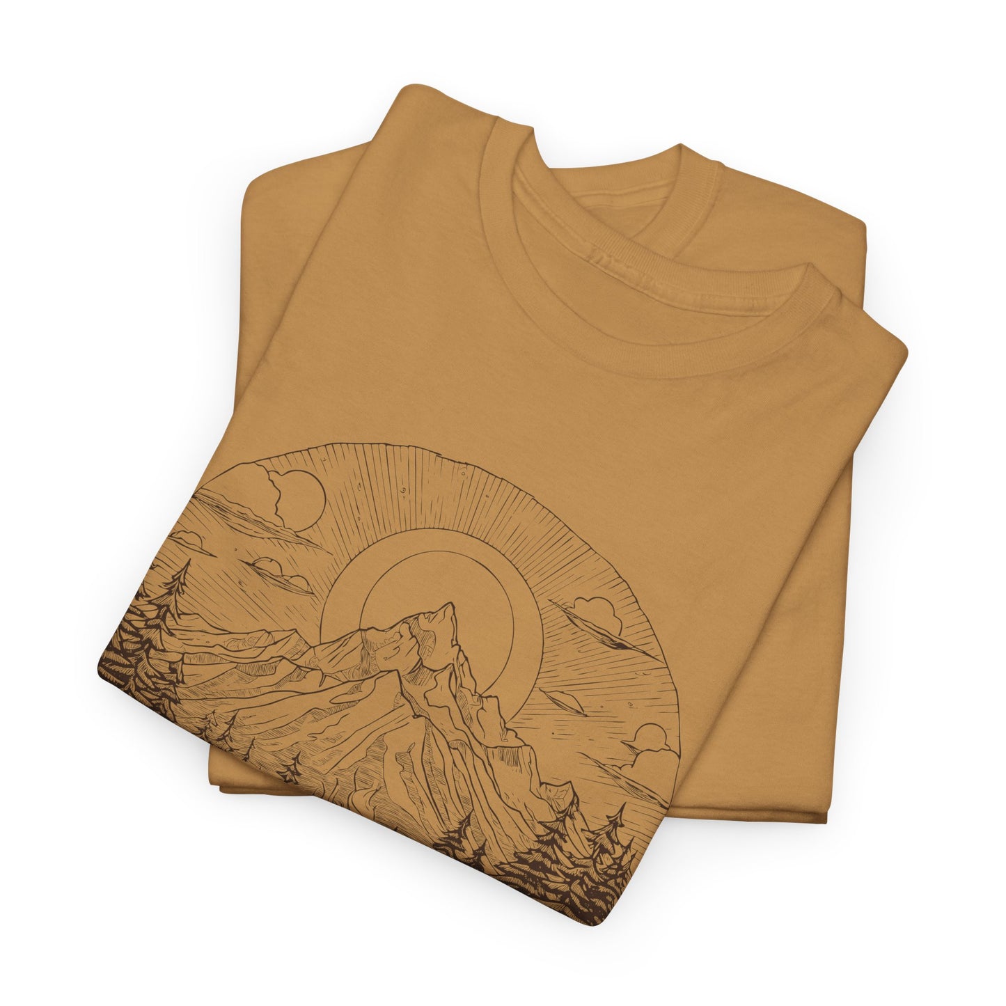 Mountain Landscape T-Shirt For Campfire T Shirt For Wilderness TShirt