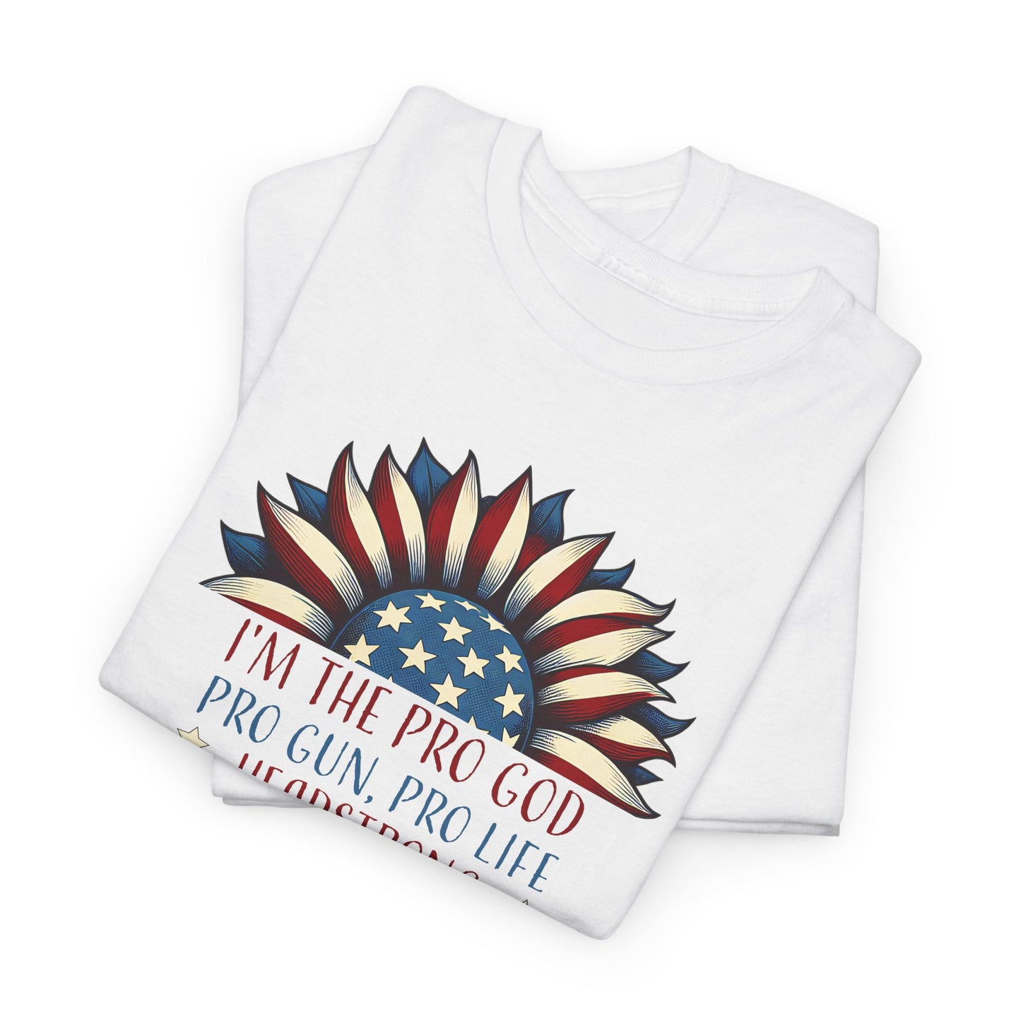 Conservative Woman T-Shirt For Pro God T Shirt For Patriotic Sunflower TShirt