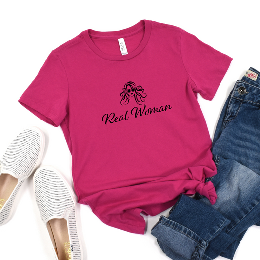 Real Woman T-Shirt For Genuine Woman TShirt For Women Aren't Men T Shirt For Ladies Shirt For Gift For Woman TShirt for Mother's Day Gift For Mom