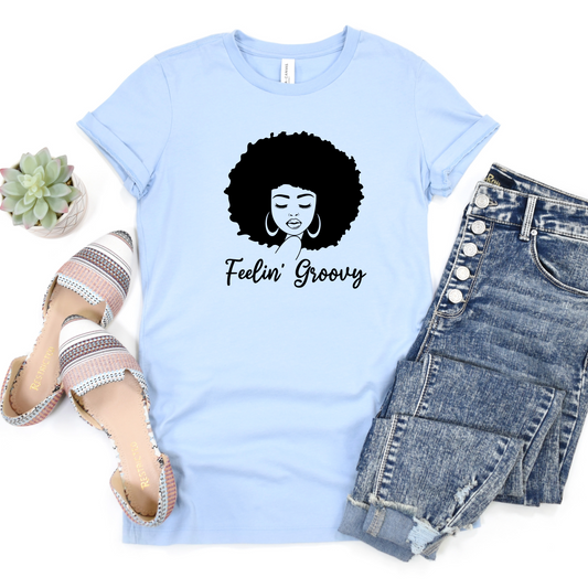 Groovy T-Shirt With Afro TShirt For Disco T Shirt For Seventies T-Shirt For Retro TShirt Groovy Retro Gift