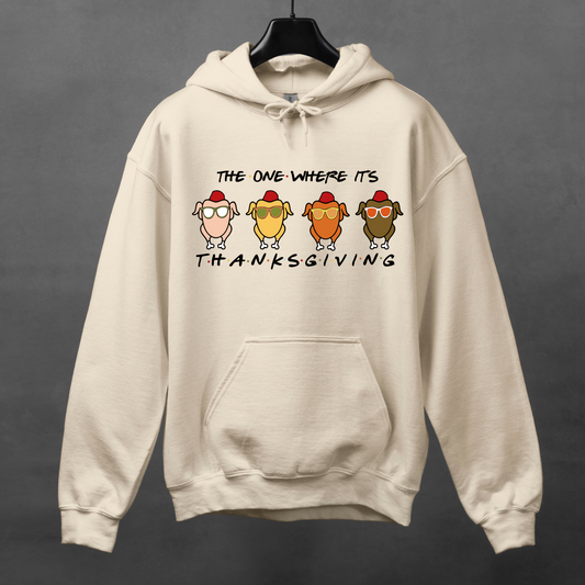 Funny Friends Thanksgiving Hooded Sweatshirt For Funny Turkey Day Hoodie Gift