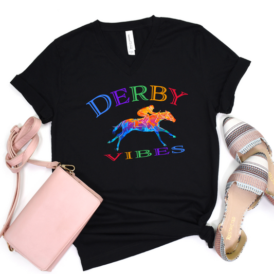 Derby Vibes T-Shirt For Kentucky Derby T Shirt For Derby Day TShirt For Horse Racing Shirt For Jockey T-Shirt For Racehorse Tee