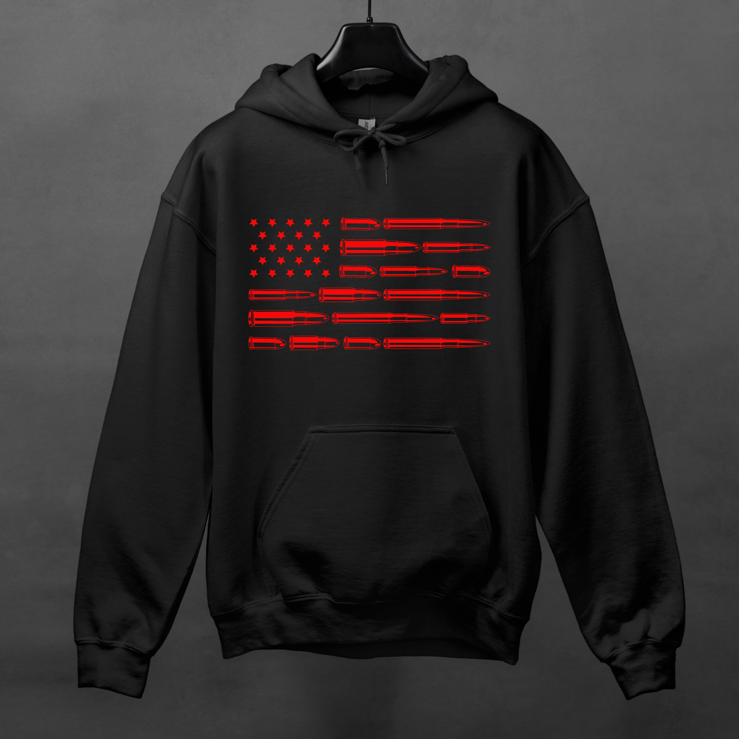 Bullet Flag Hooded Sweatshirt For Patriotic 2A Hoodie