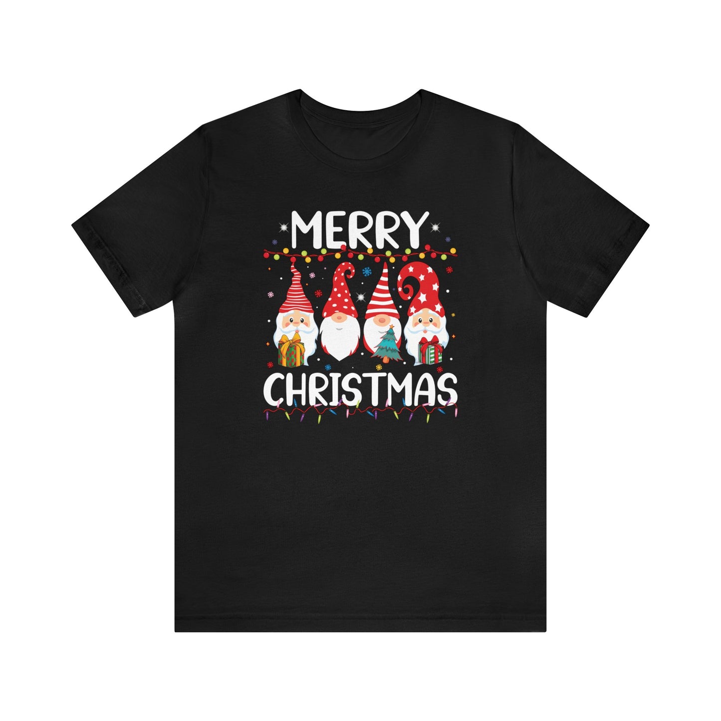 Holiday Gnome T-Shirt For Merry Christmas T Shirt For Xmas Lights TShirt