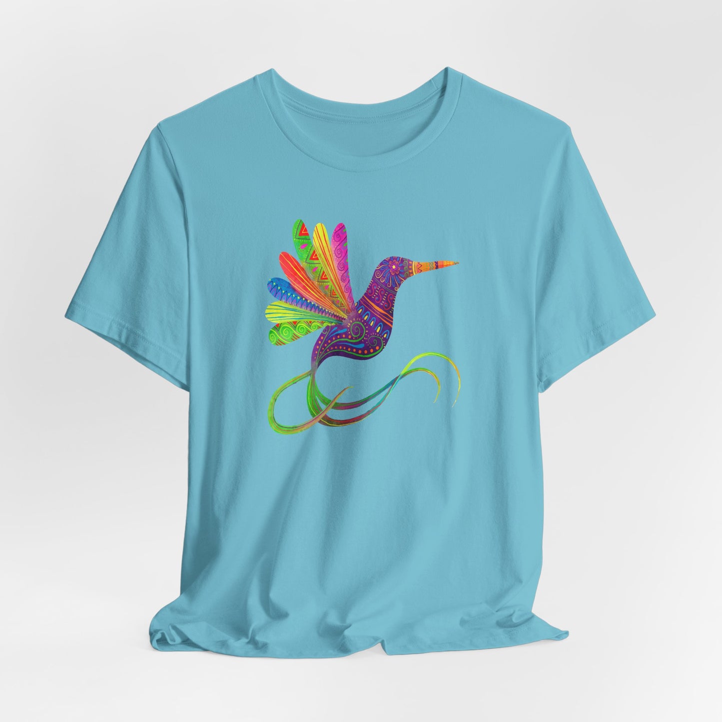 Hummingbird T-Shirt For Mexico Art T Shirt For Watercolor Bird Print TShirt For Cinco de Mayo