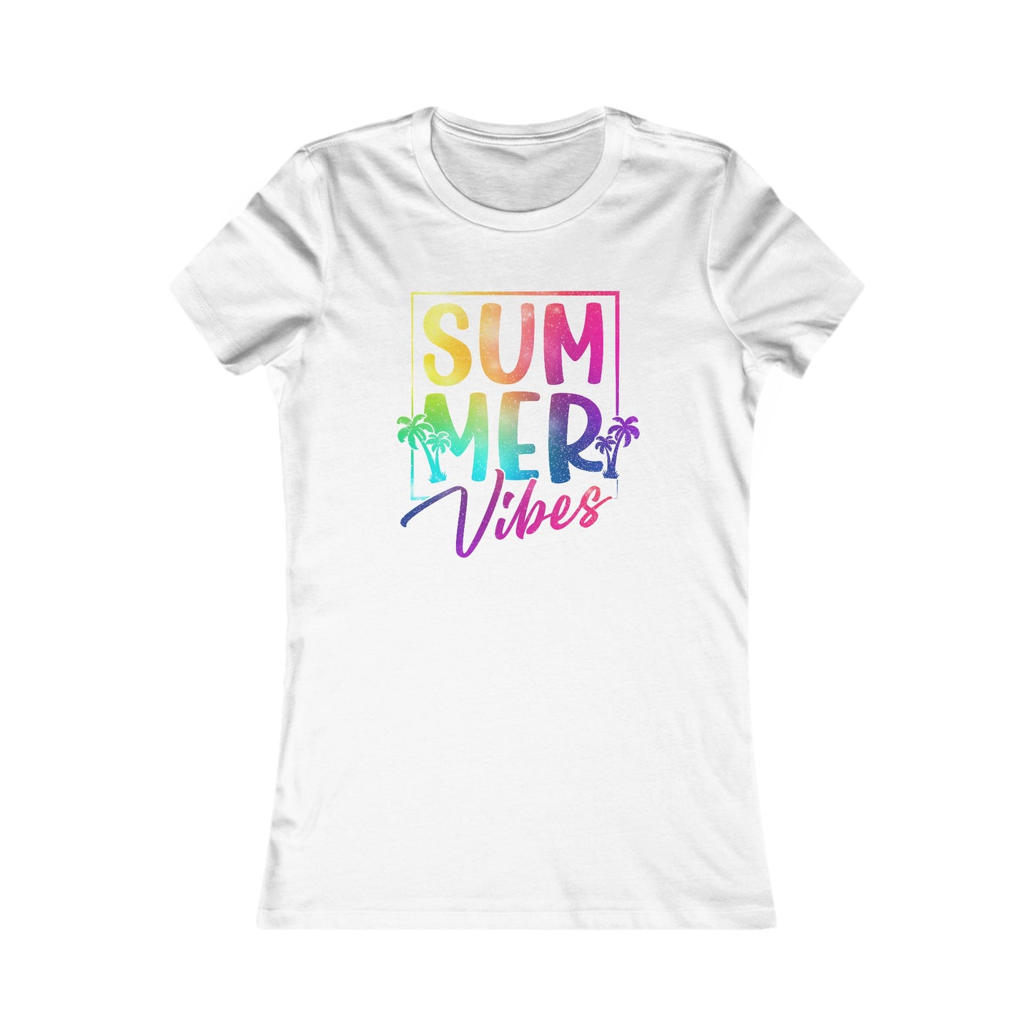 Summer Vibes T-Shirt For Colorful Girls T Shirt For Rainbow TShirt