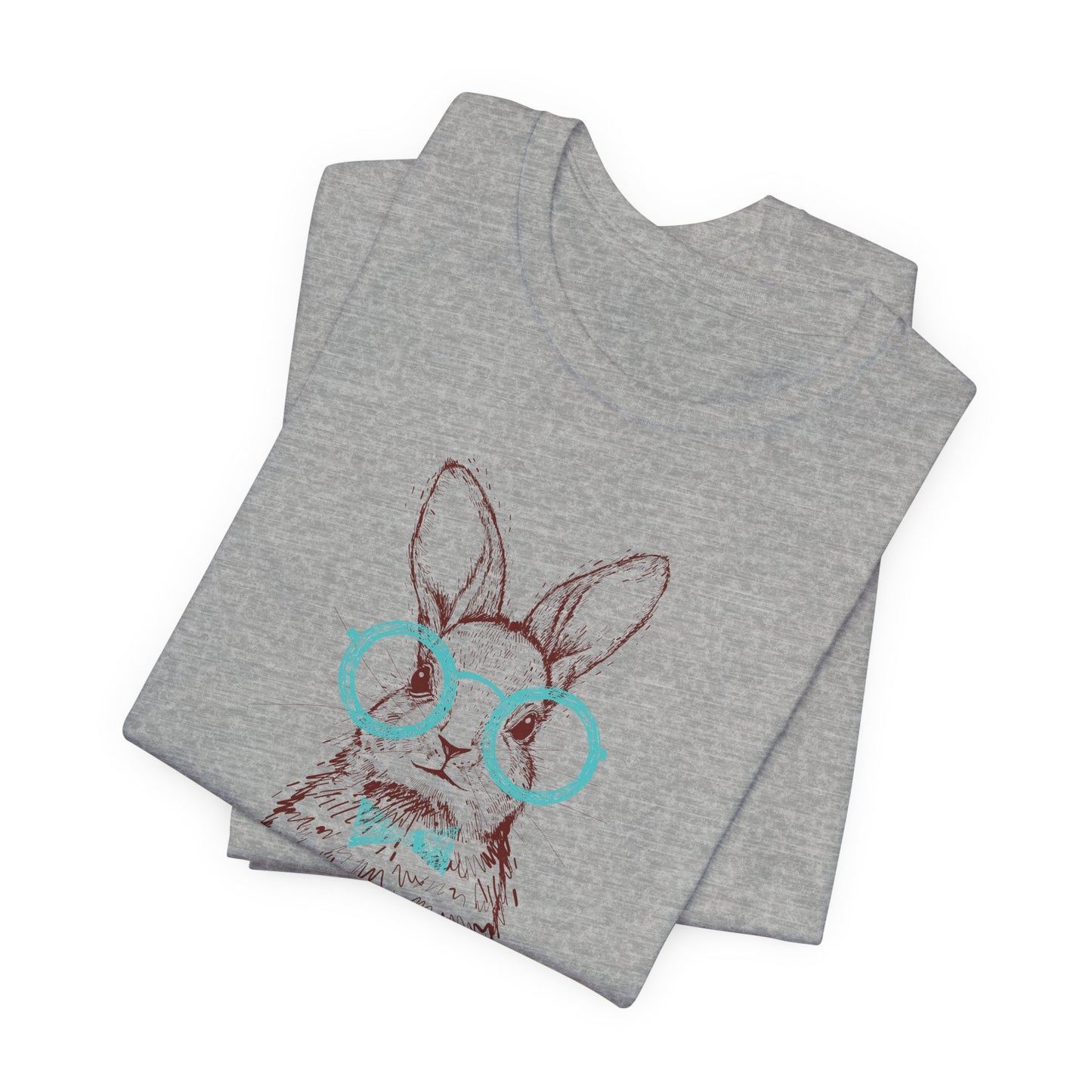 Hipster Bunny T-Shirt For Easter T Shirt For Cute Rabbit T Shirt