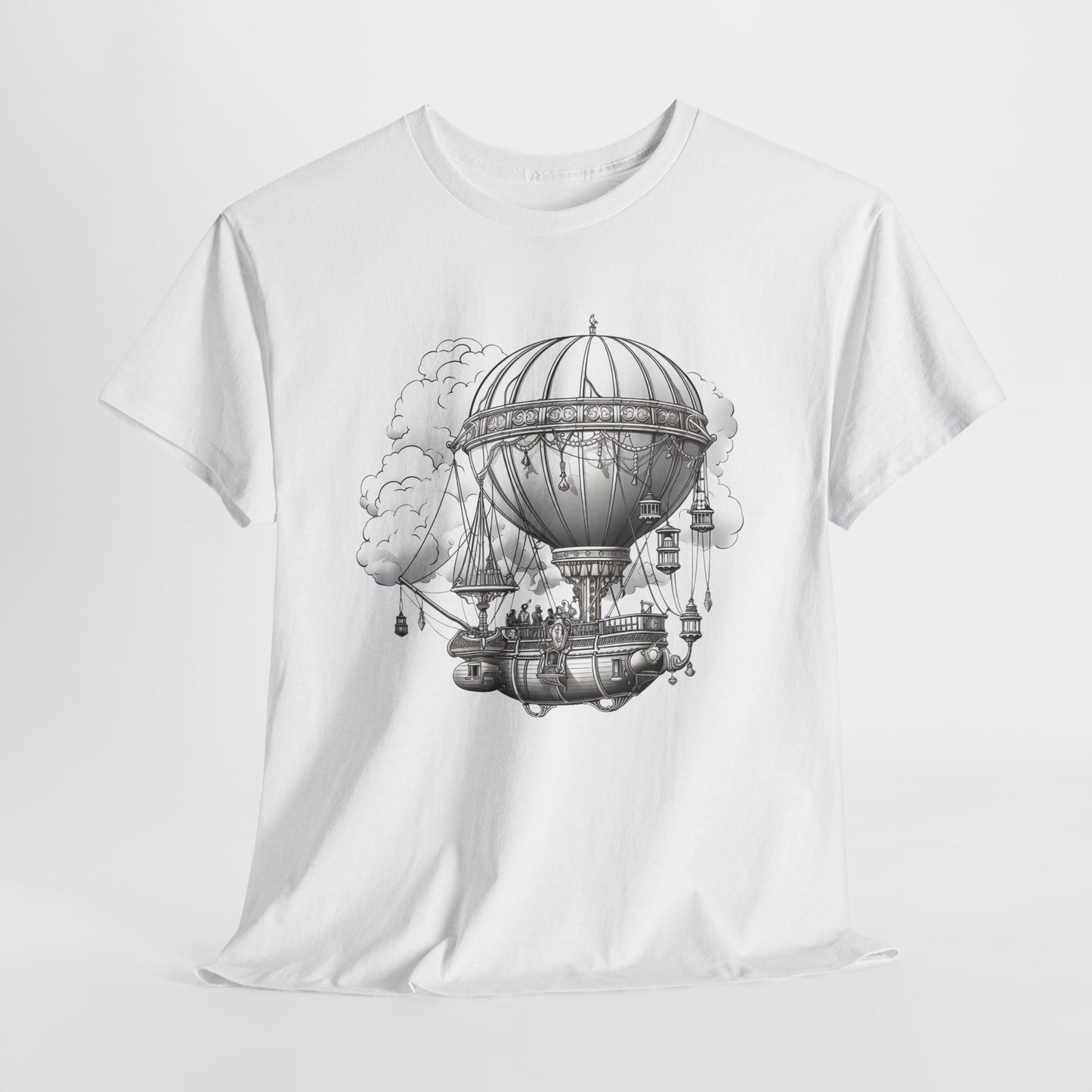 Retro Airship T-Shirt For Steampunk Style T Shirt For Victorian Era TShirt