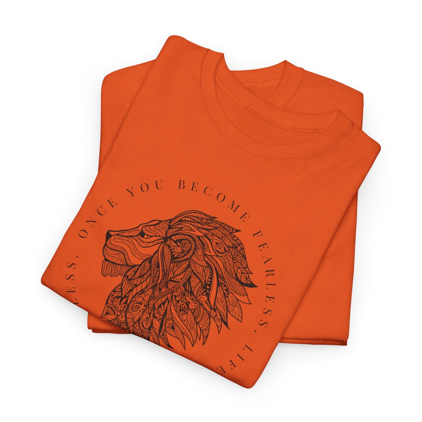 Lion T-Shirt For Fearless Lion TShirt For Limitless T Shirt Motivational Shirt For Leo T-Shirt For Leo Birthday Gift