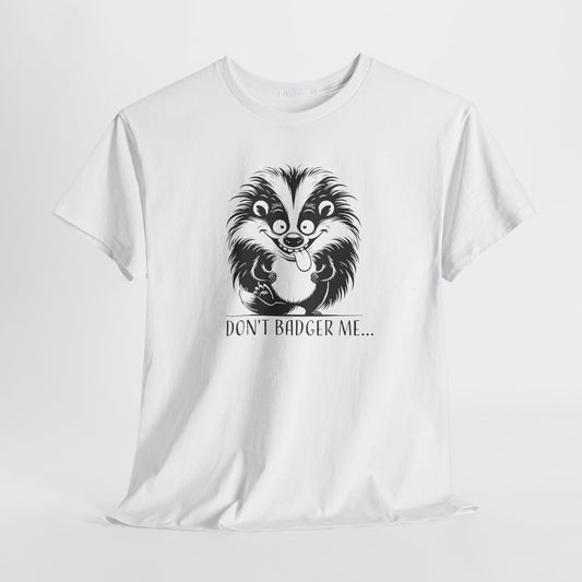 Funny Badger T-Shirt For Cartoon Animal T Shirt For Cute Wildlife TShirt