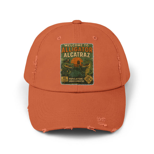 Welcome To Alligator Alcatraz Ball Cap - Cop Gator Hat