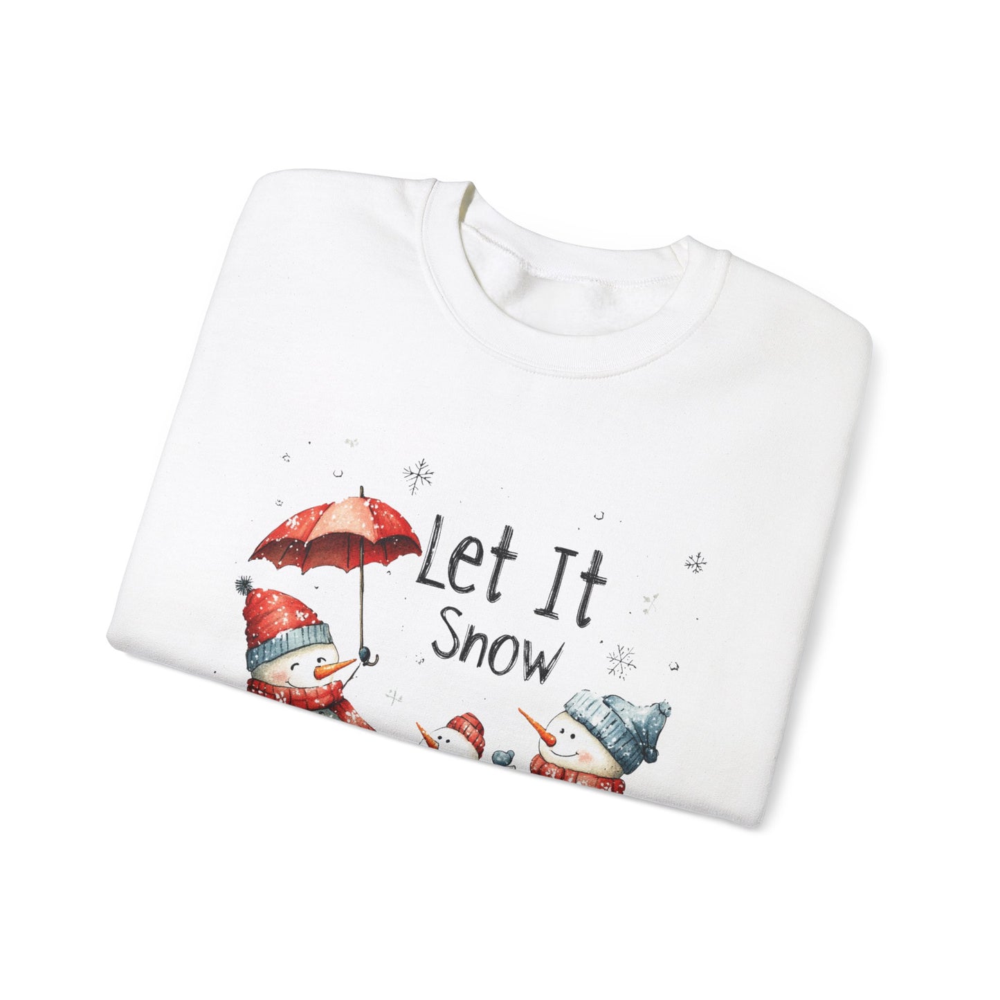 Snowman Sweatshirt For Let It Snow Christmas Shirt