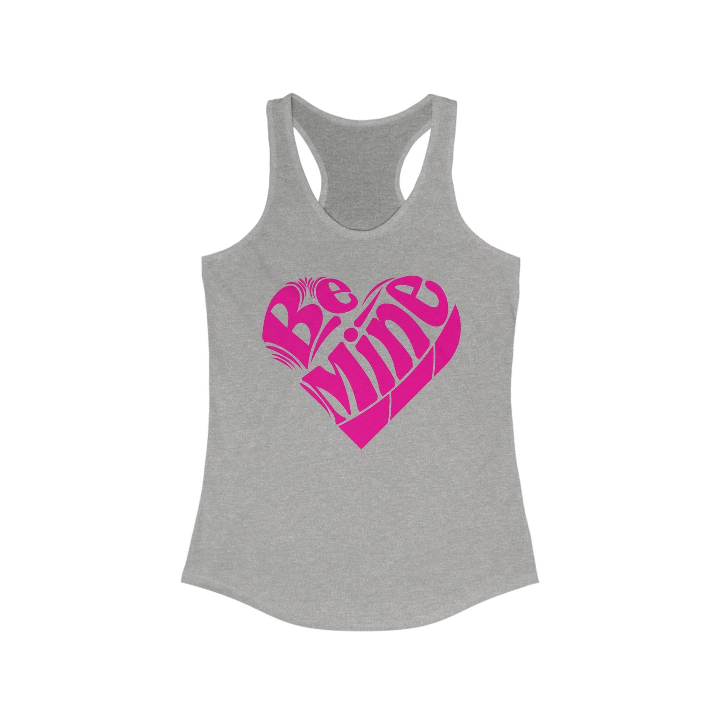 Valentine Heart Racerback Tank For Be Mine Tank Top