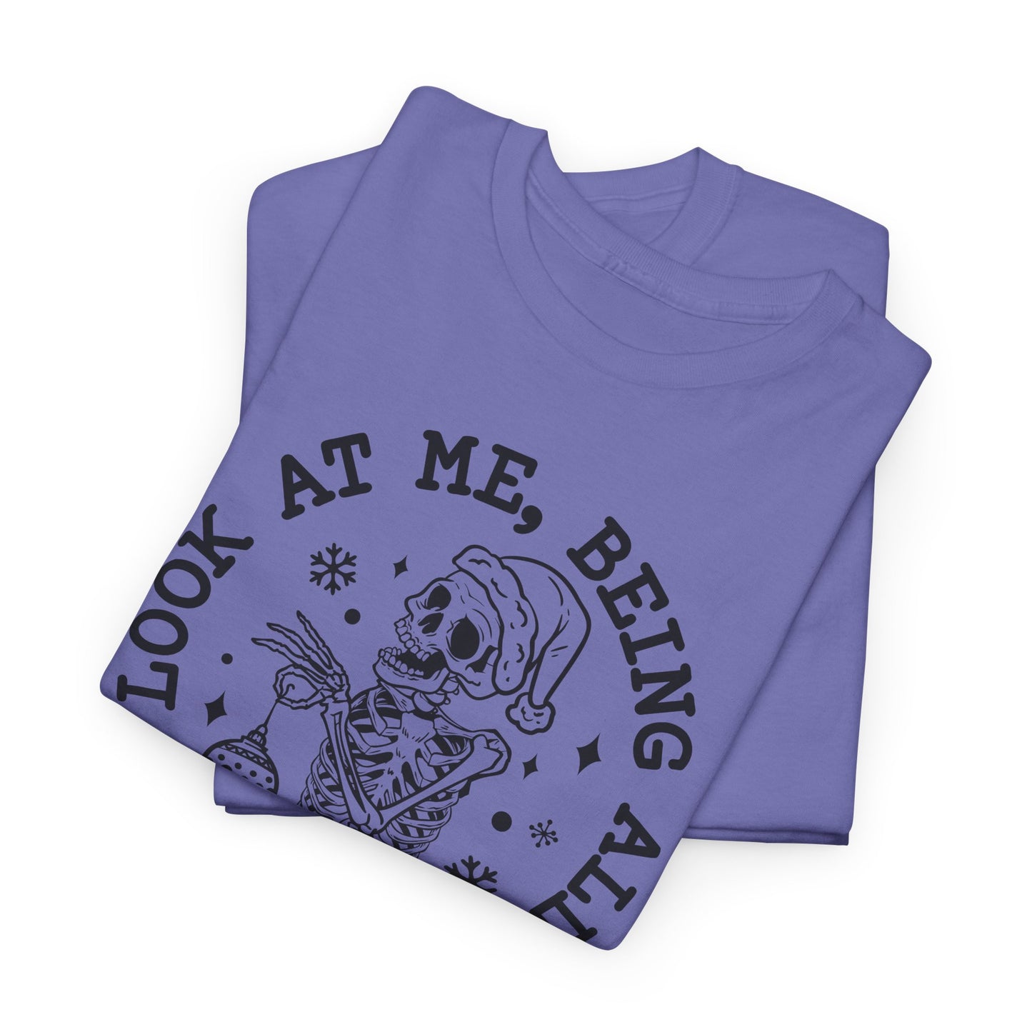 Snarky Skeleton T-Shirt For Festive T Shirt for Christmas TShirt