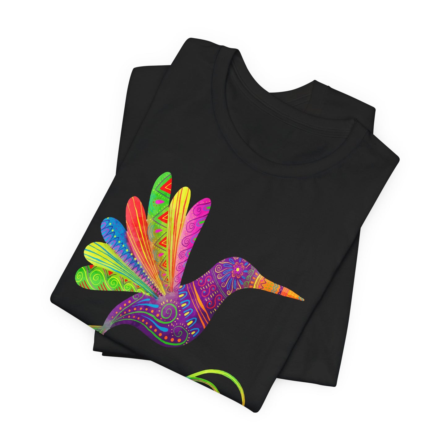 Hummingbird T-Shirt For Mexico Art T Shirt For Watercolor Bird Print TShirt For Cinco de Mayo