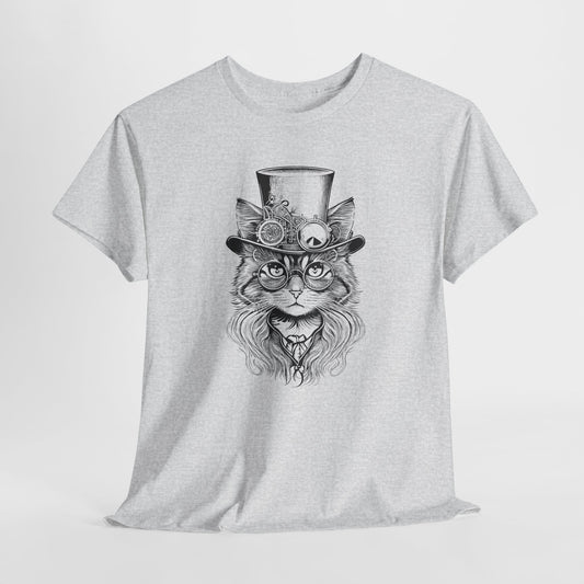 Steampunk Cat T-Shirt For Retro T Shirt For Science Fiction TShirt For Victorian Shirt For Wild West TShirt For Steam Punk Gift