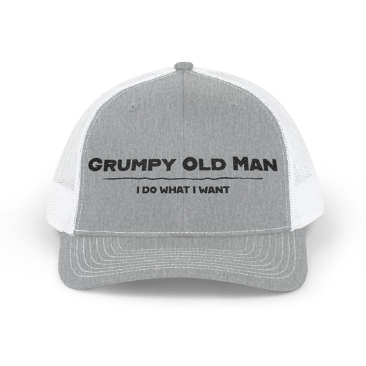 Grumpy Old Man Snapback Trucker Cap