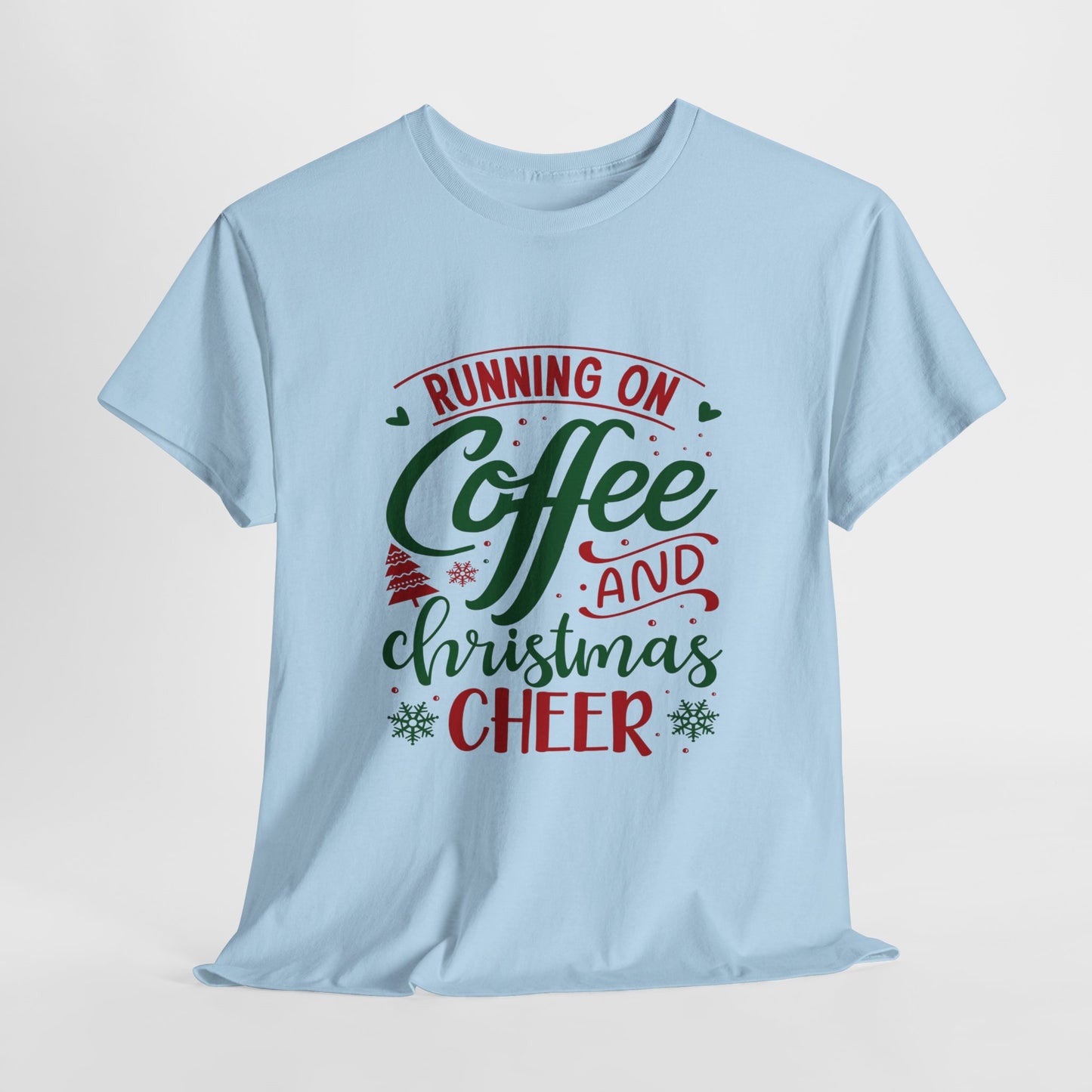 Christmas Cheer T-Shirt For Holiday Coffee TShirt For Festive Party T Shirt For Winter Vibes Gift