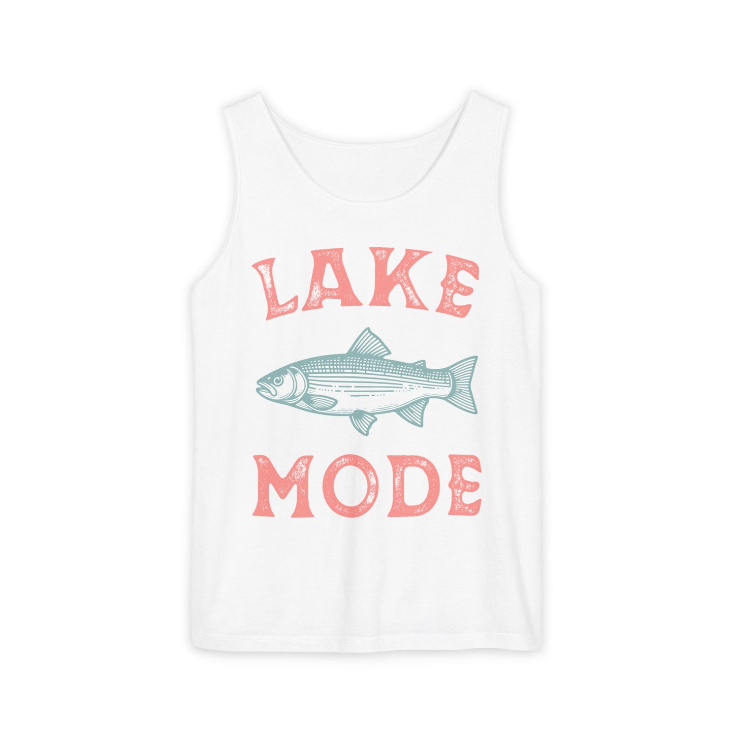 Lake Mode Tank Top For Fishing Shirt For Summer Vacation Tee