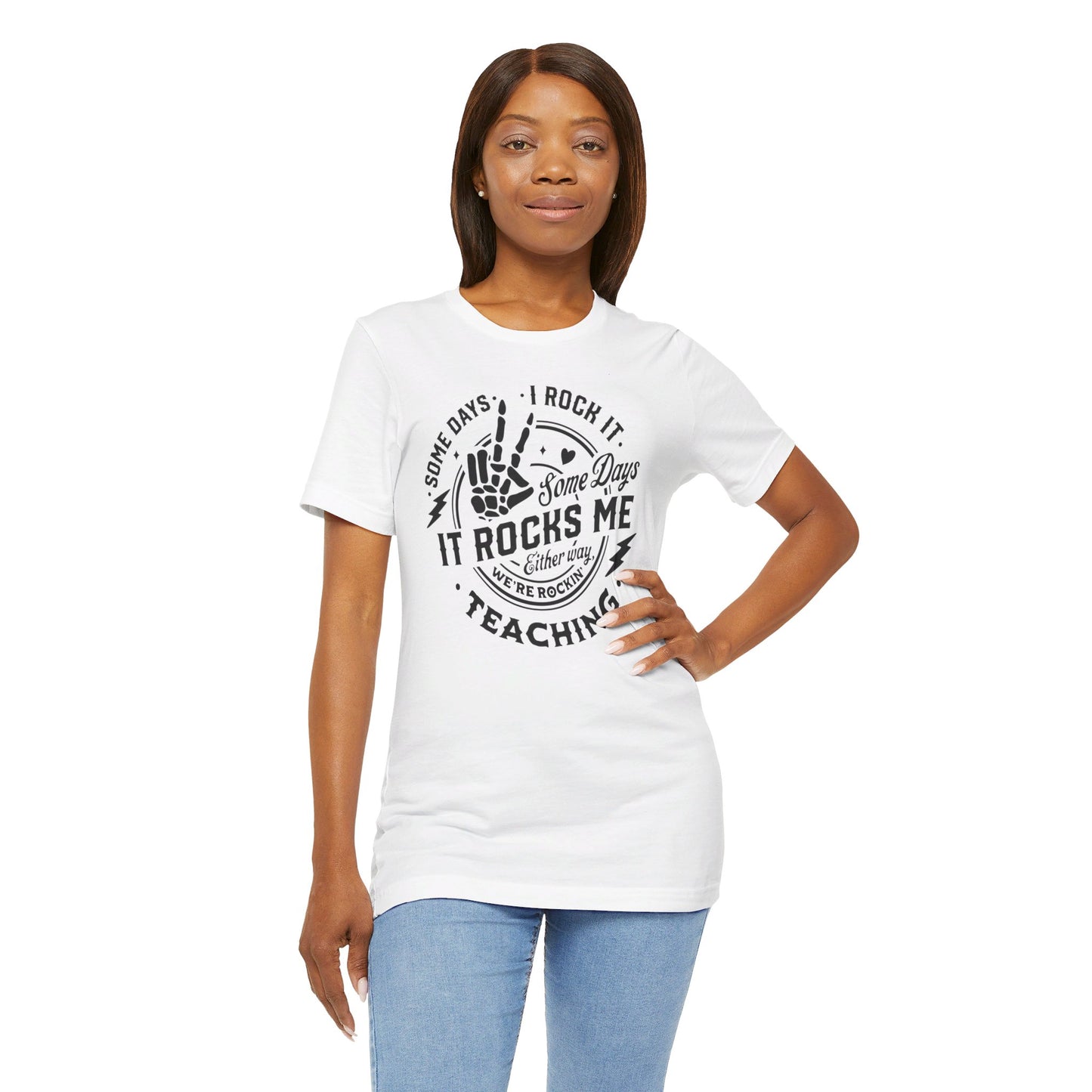 Teacher T-Shirt For Rockin' Education T Shirt For School TShirt