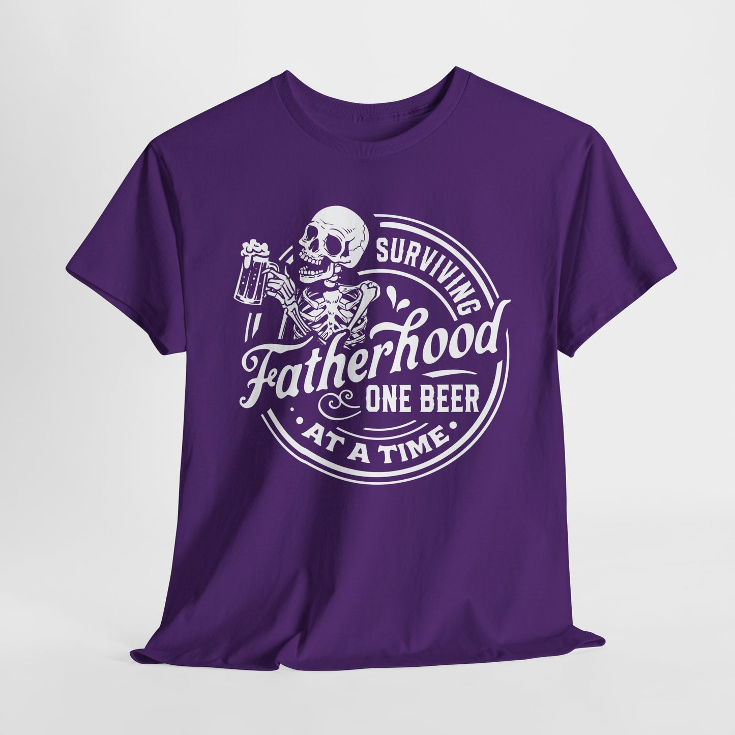 Surviving Fatherhood T-Shirt For Funny Dad TShirt For Beer Drinker T Shirt