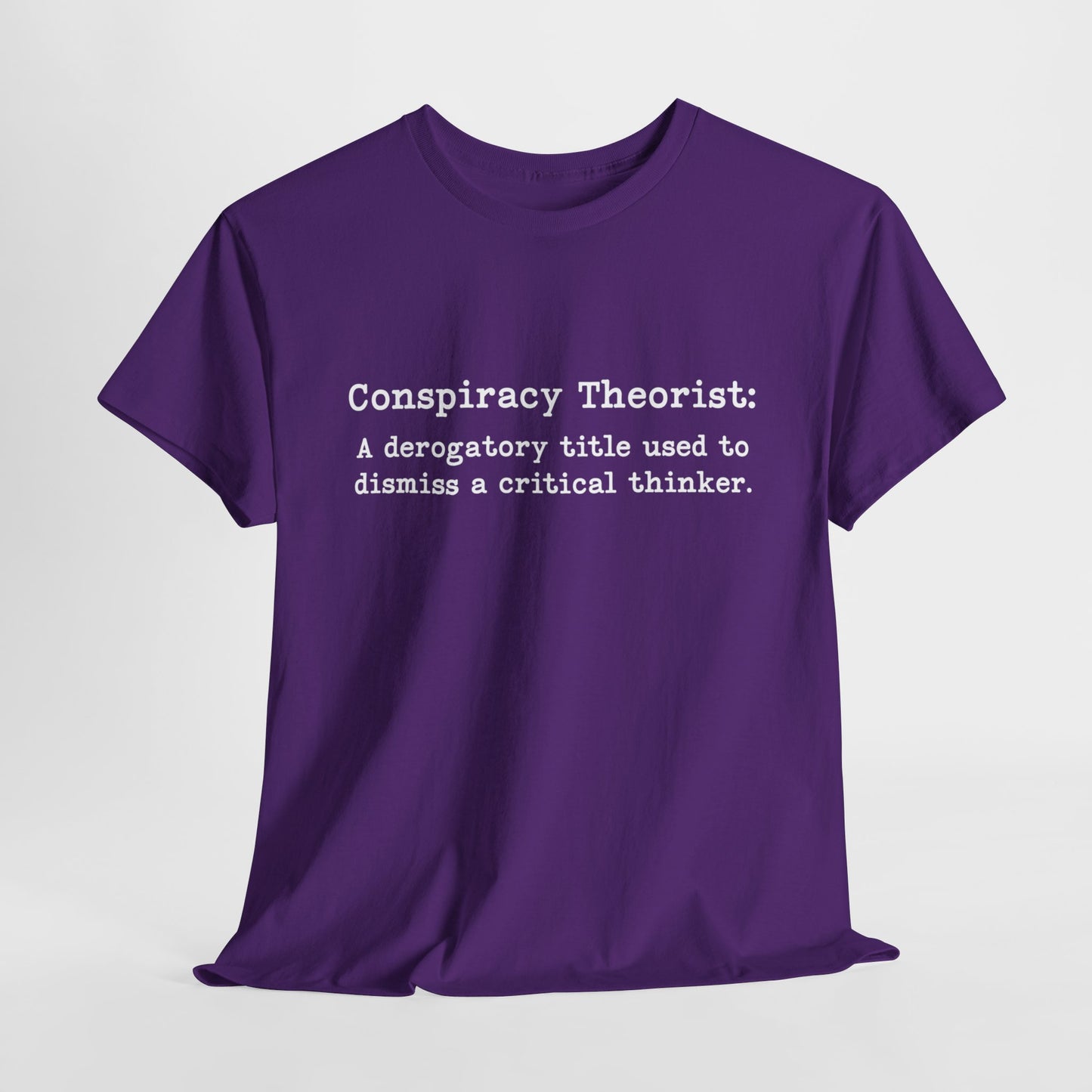 Conspiracy Theorist Definition T-Shirt For Conspiracy Realist TShirt For Conservative T Shirt For Global Agenda Shirt For Patriot Tee