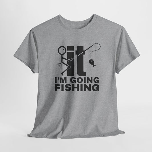 Funny Fishing T-Shirt For F It T Shirt For Graphic Stick Figure TShirt For Fisherman Gift