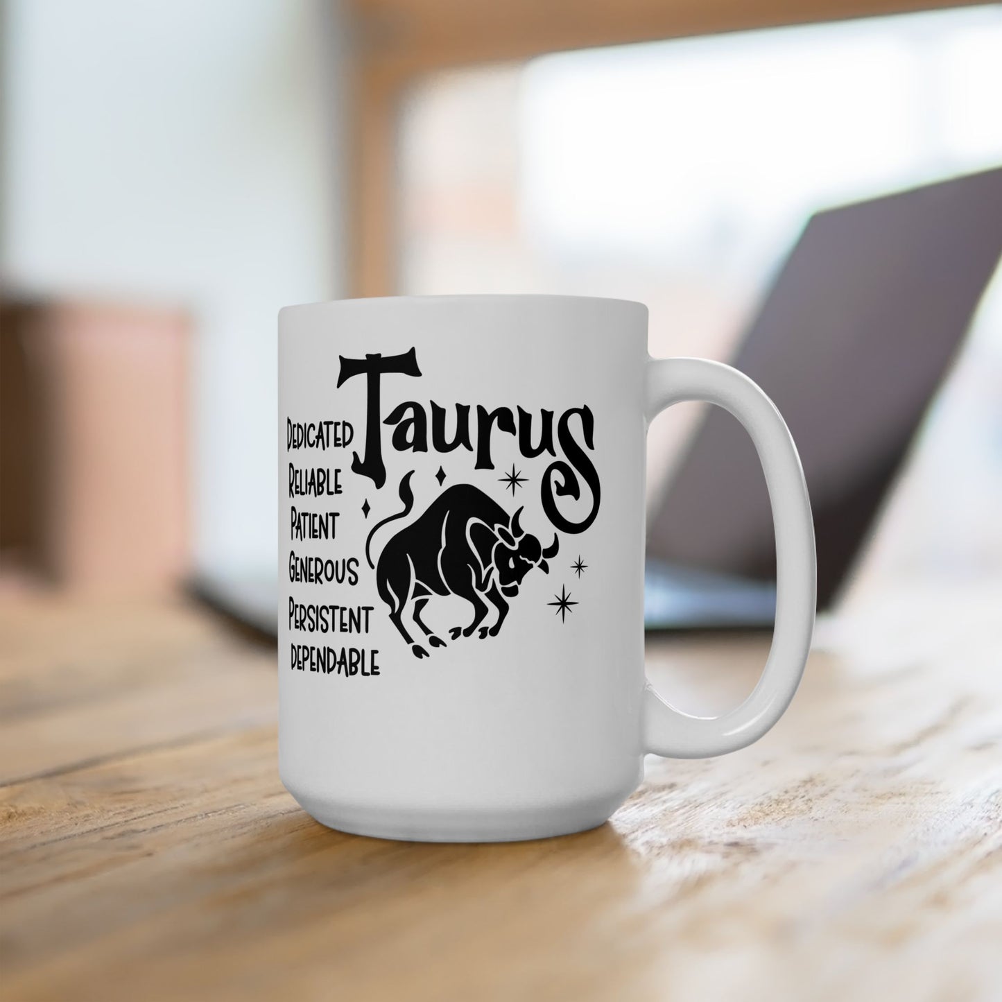 Taurus Ceramic Mug For Zodiac Coffee Cup For Astrology Birthday Gift Idea