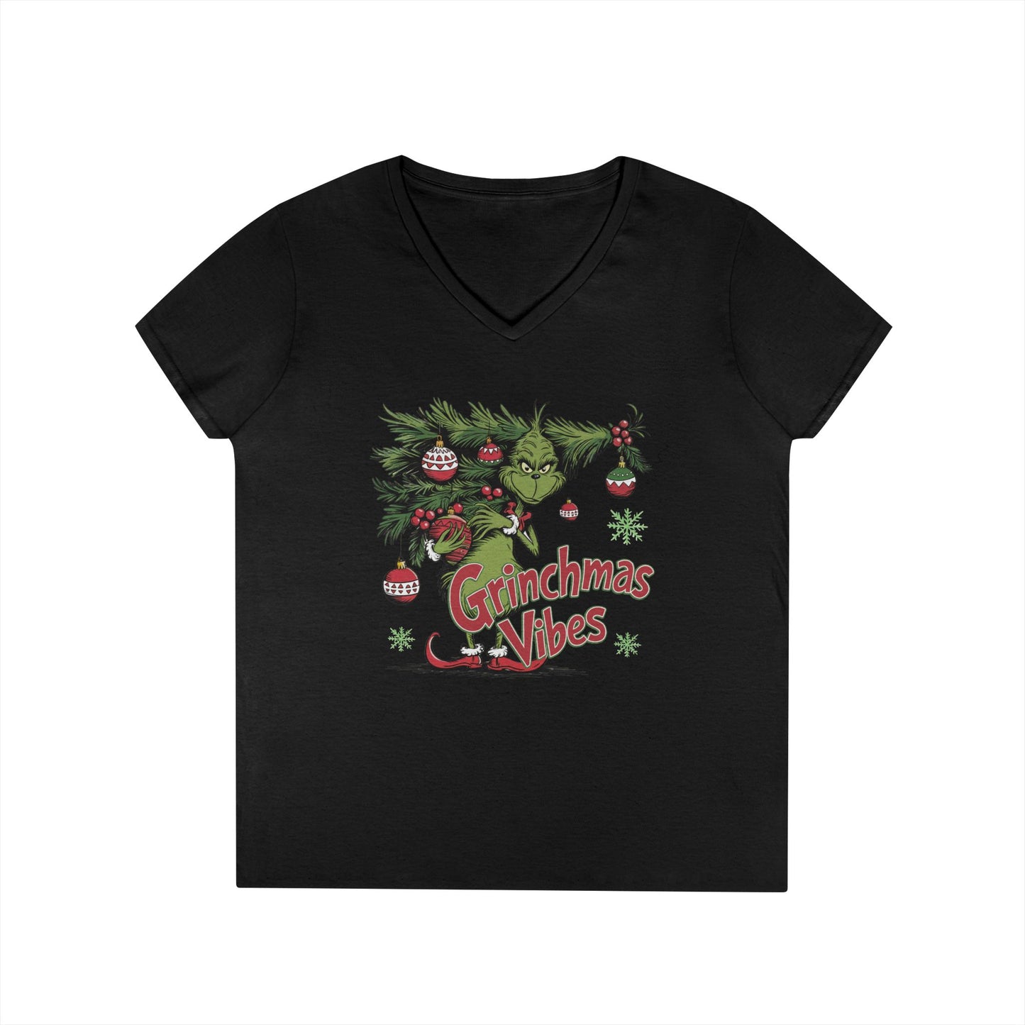 Grinchmas Vibes V-Neck T-Shirt