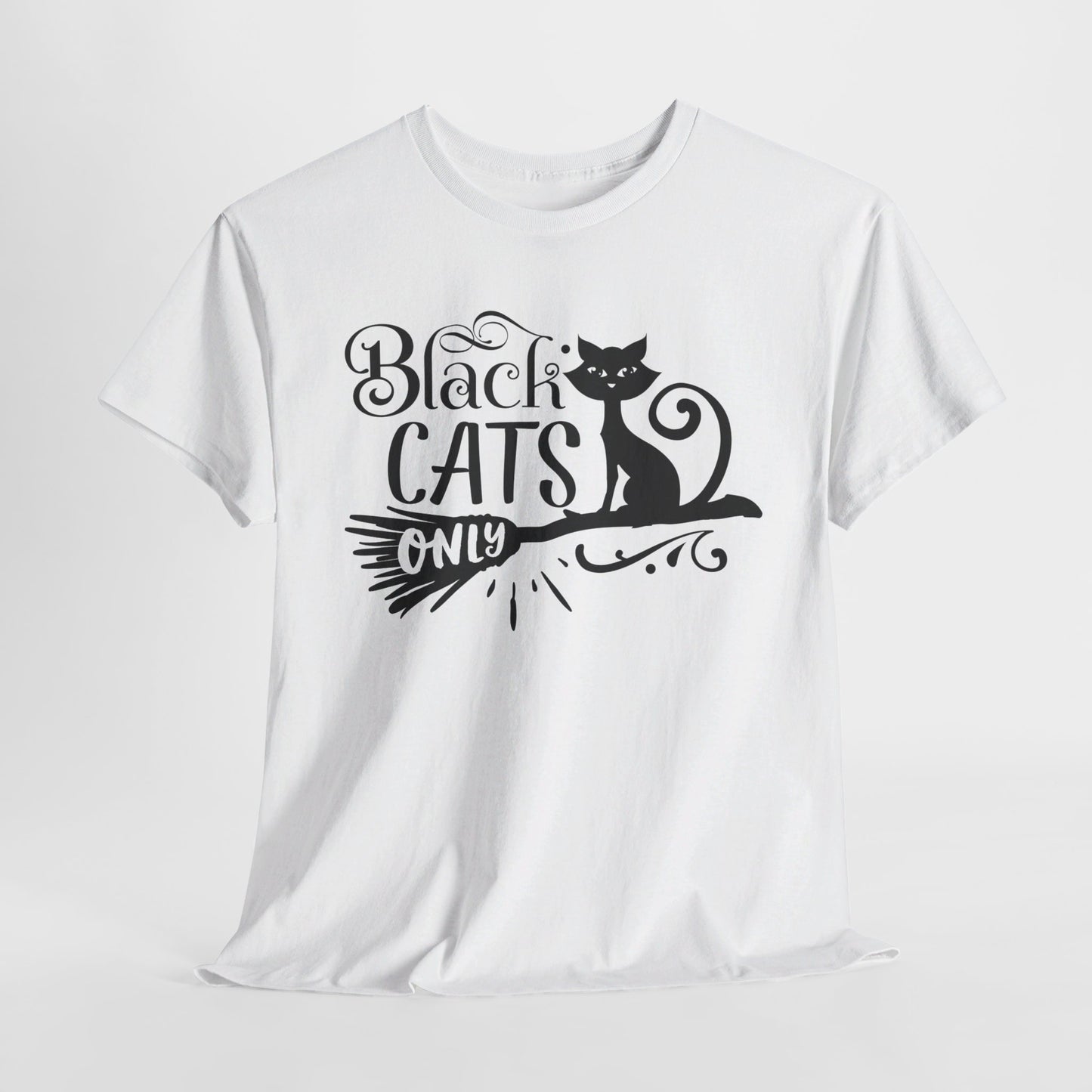 Balck Cat T-Shirt For Halloween T Shirt For Costume TShirt