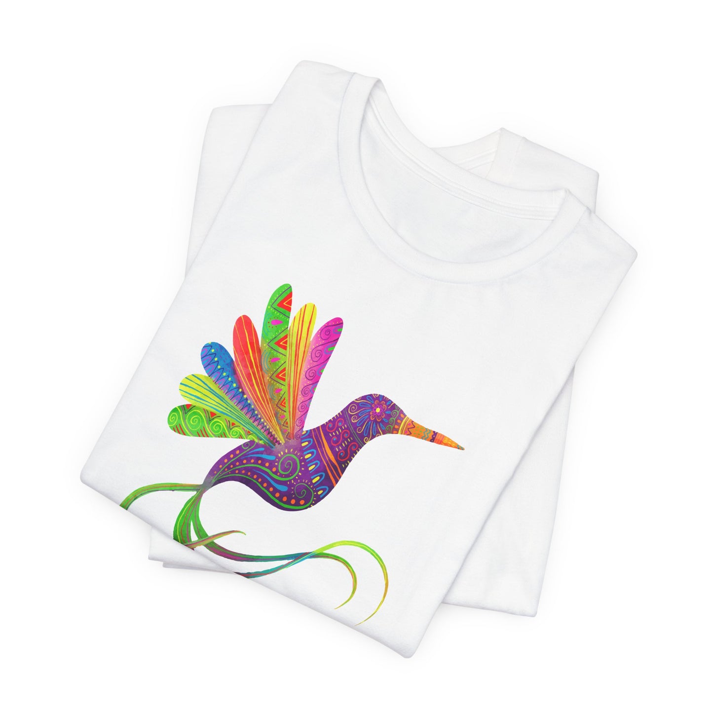 Hummingbird T-Shirt For Mexico Art T Shirt For Watercolor Bird Print TShirt For Cinco de Mayo