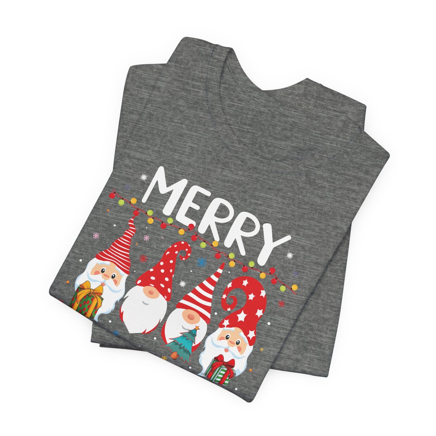 Holiday Gnome T-Shirt For Merry Christmas T Shirt For Xmas Lights TShirt