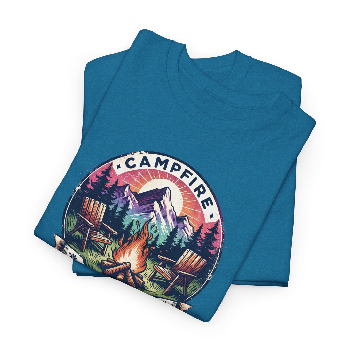 Campfire Social Club T-Shirt For Camping T Shirt For Outdoorsy Fire TShirt